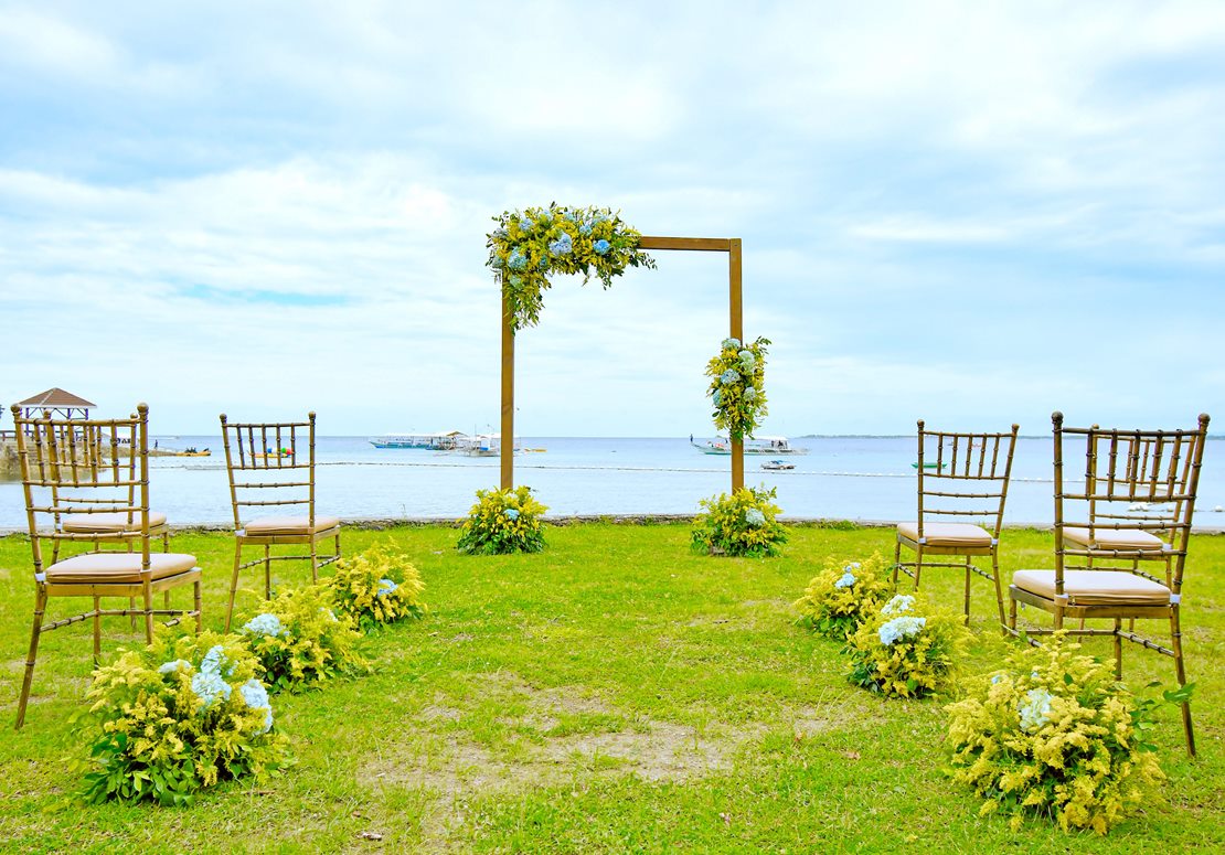 Oceanfront Garden Wedding at Cottage